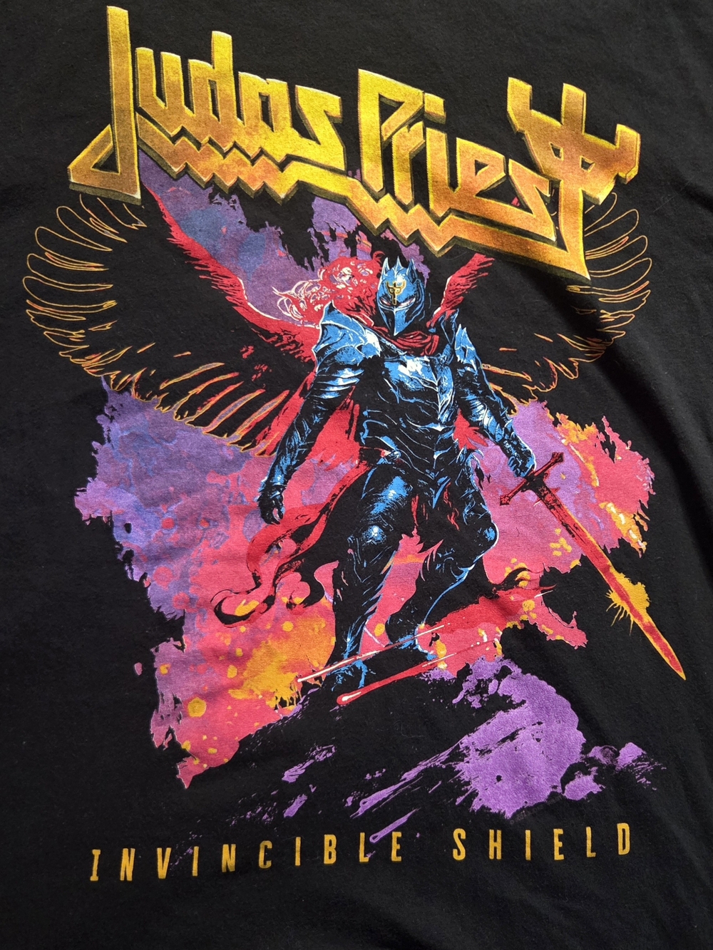 Judas Priest Invincible Shield Metal Knight 2024 Tour Tee Concert shirt 3XL